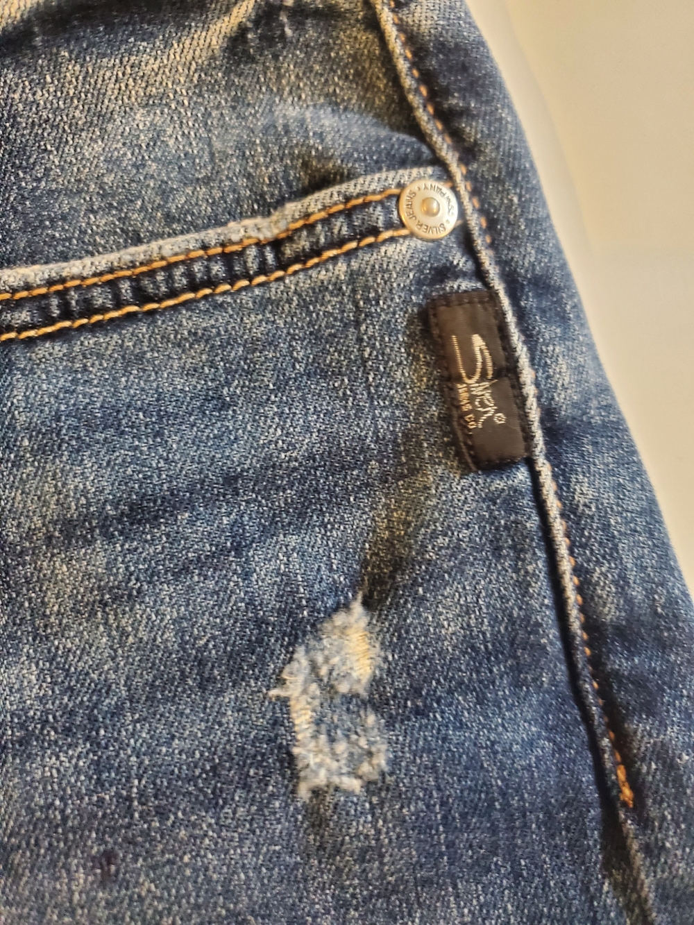 Silver Jeans Women's Blue Denim Short Jeans - Picture 7 of 12